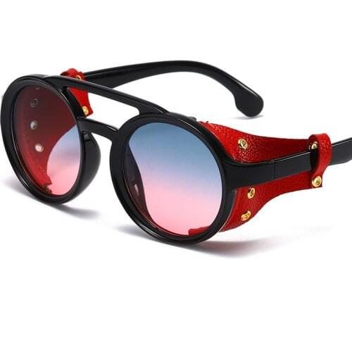 New Punk Sunglasses Men and Women Retro Brand Design Round Sunglasses Fashion Sunglasses UV400 Glasses Oculos De Sol