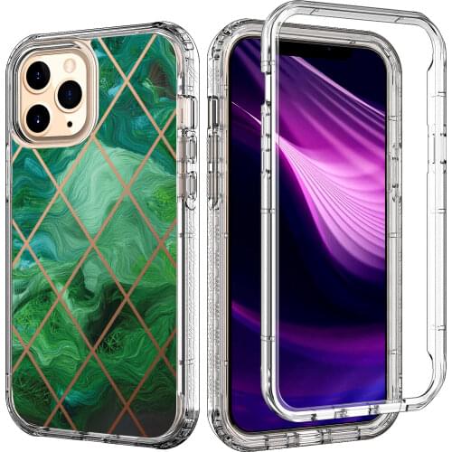 Compatible Cases for iPhone 12 Pro Max 12 Mini Clear 360 Full Body Coverage Silicone Shockproof Defender Phone Protective Cover