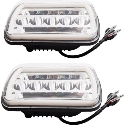 New 1pair 5X7" 7x6" LED Headlight For Jeep Wrangler YJ 1986-1995 For Cherokee XJ 1984