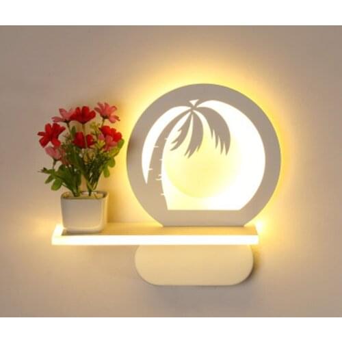 Led Wall Lamp Indoor Lighting Acrylic Led Wall Light Luminaria 110-220V Wall Mount Light Luminarias Wall Mounted Bedside Lamps