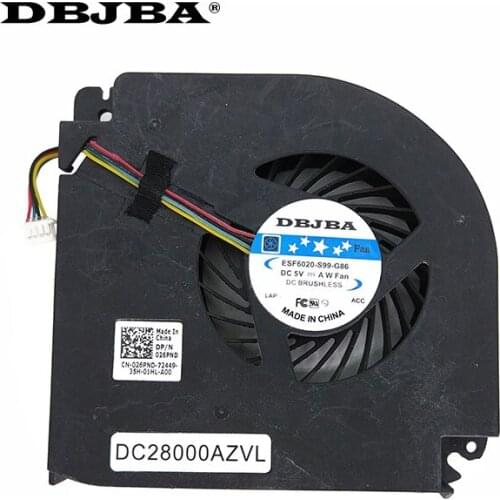CPU Fan For Dell Precision M6700 M5700 laptop CPU cooling fan cooler 026PND MG60150V1-C040-S9A BATA0815R5H P003