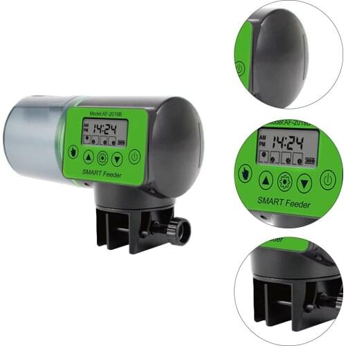 High Quality 1PC Automatic Fish Feeder Aquarium Digital Fish Tank Electrical Plastic Timer Feeder Food Feeding Dispenser Tool