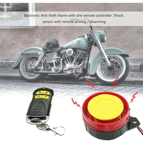 1Set 12V Motorcycle Scooter Anti-theft Security Alarm System Remote Control Start Bike ATV Motorbike Protection for Suzuki ect