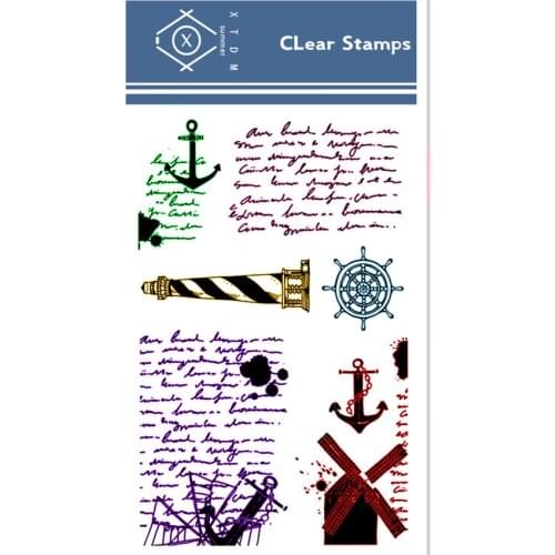 11x16CM Marine beacon transparent seal clear stamps silicone seal roller stamps DIY scrapbook album / card production