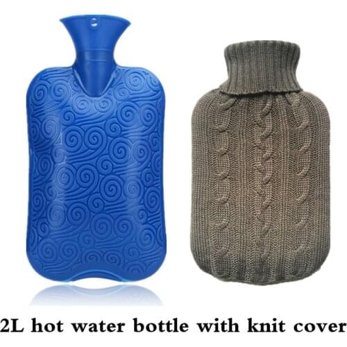 2 liter giant pvc hot water bottles bags warming hands foot also as cold hot water bottle