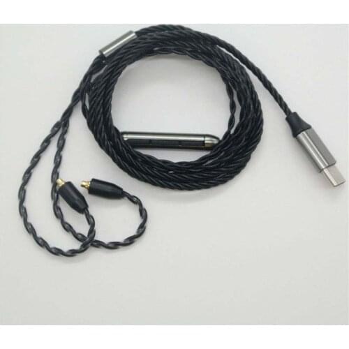 Audio Cable MMCX to USB Type-C for Shure SE215 SE315 SE425 SE535 UE900 Westone W10/W20/W30 Headphone Cable 16/32 DAC Function