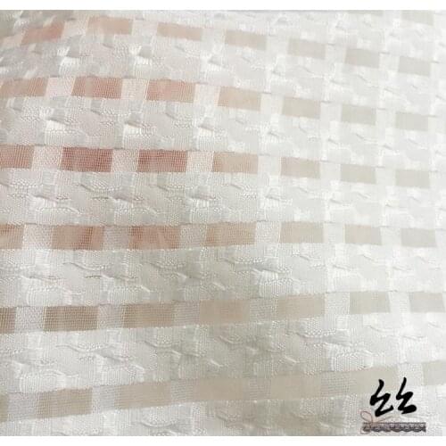 Free shippingDouble sided three-dimensional lattice Eugen yarn fabric cloth cloth jacquard DIY