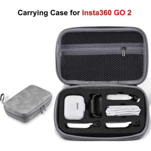 Carrying Case Storage Bag for Insta360 GO 2 Handbag Protective Box Dustproof Travel Protection for Insta360 GO2 Camera Accessory