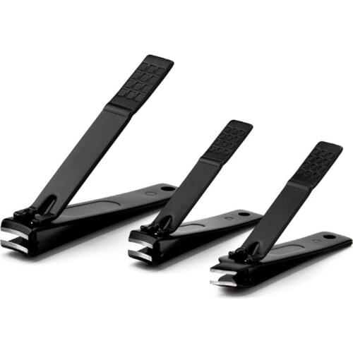 Black Stainless Steel Nail Clippers Professional Fingernail Toenail Clipper Nails Cutting Machine Manicure Nail Tools 3 style