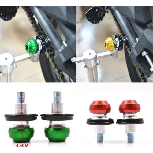 For SUZUKI GSX250R GSR400 GSR600 GSX-R600 GSX-R750 Swingarm Sliders Spools Swing arm screws stand Slider 8MM fall protector