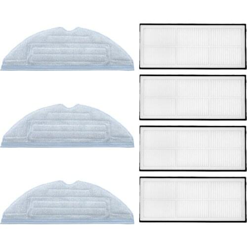 HOT！-HEPA Filter Mop Cloths Rag for Xiaomi Roborock T7 T7Plus S7 Vacuum Cleaner Parts Vacuum Cleaner Accessories
