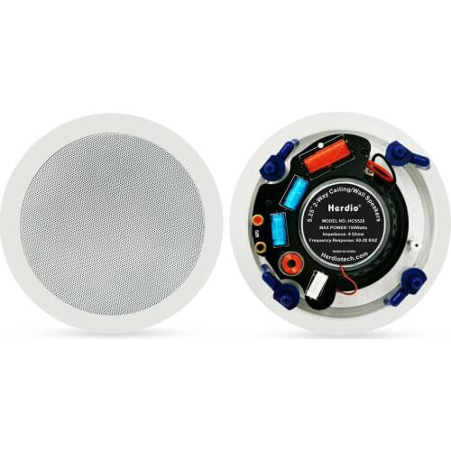 Herdio 300W Full Range Ceiling Wall Speakers Waterproof Loundspeaker Home Theater Bathroom Marine Boat Water Resistant Speaker