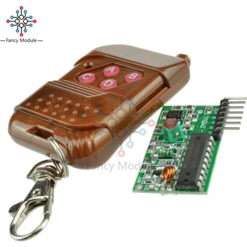 IC 2262/2272 4 CH 315Mhz Key Wireless Remote Control Kits Receiver module For arduino