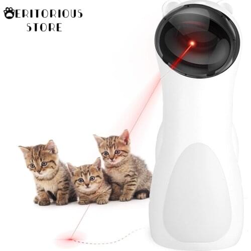 Cat Toy Automatic Interactive Laser Toy for Kitten Dogs-USB Charging Battery Powered Electric Pet products Toy Indoor pets New