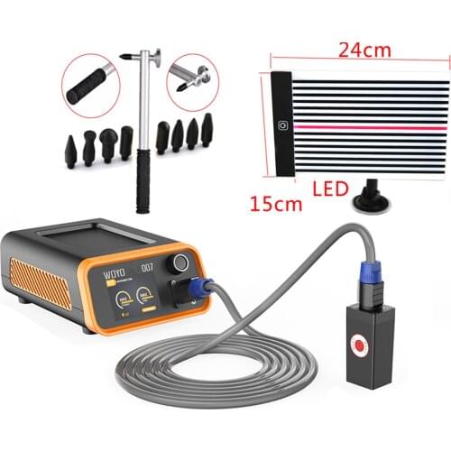 WOYO 007 Paint Dent Repair Tool Induction Heater For Removing Dents Set Garage Sheet Metal Tools + Dent Repair Light
