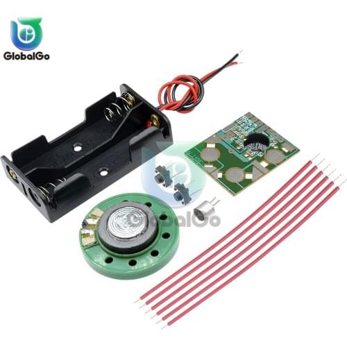 ISD1806B Mini Digital Recording and Playing Voice Module DIY Kit With Battery Box case