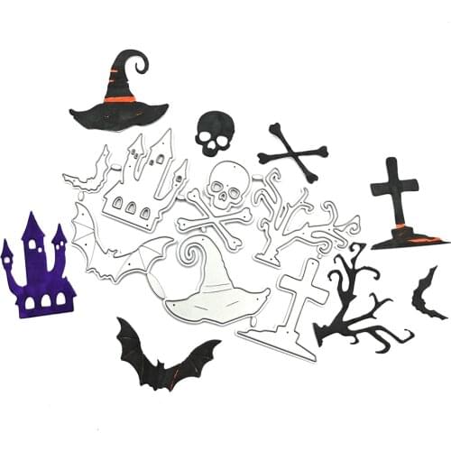 Julyarts Halloween Combo Dies 2021 New Arrivals Album Scrapbook Decoration Metal Cutting Die Scrapbook Paper Knife Die