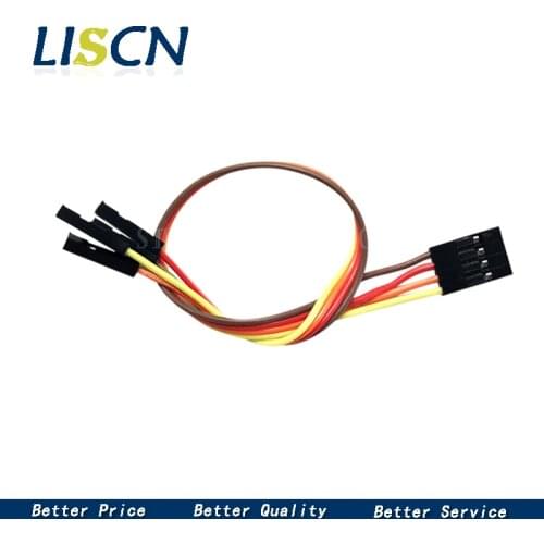 10PCS DuPont line 2.54mm 4P to 1P 2.54MM DuPont head custom adapter cable 200mm