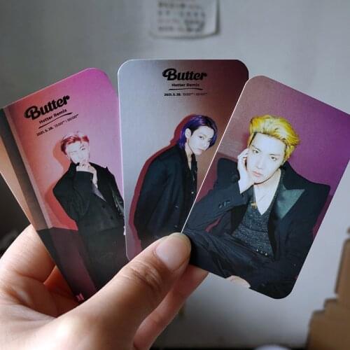 KPOP Bangtan Boys New Album 2021 BUTTER LOMO Card PERSONA Photocard Paper Cards JK SUGA V JIN JIMIN