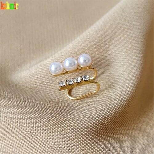 Kshmir Pearl ear bone clip female ear clip earring without earhole retro simple temperament earrings 2021 trendy jewelry gift