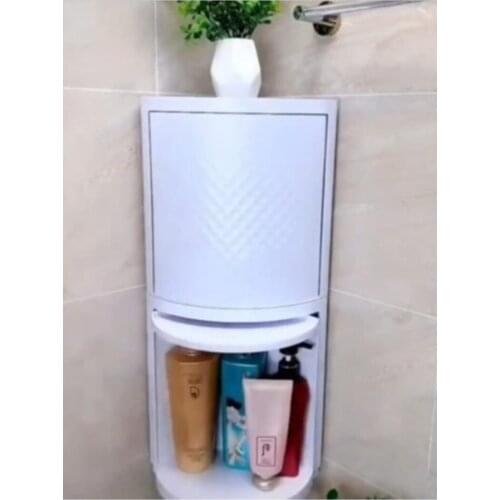 360 degree Rotation Multi-Purpose Bathroom Rack Kitchen Rack 2 Layer Rack Makeup Organizer Karleksliv 360 degree rotating storage rack