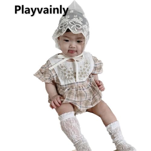 Playvainly Bodysuit With Short Sleeves For Babies
