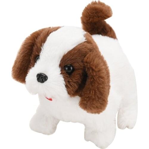 Plush Walking Barking Retriever Simulation Dog Interactive Puppy Electronic Toys Pet Kids Children Doll Christmas Birthday Gift