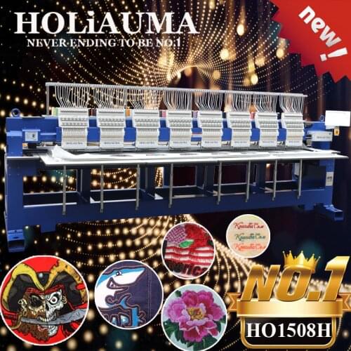 Tajima/feiya type computerized embroidery machine best dahao A18 15 needles industrial embroidery machine for cap/tshirt/flat/3d