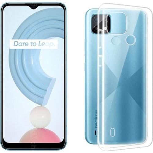 For OPPO Realme C21 Realmi C 21 21C Case Transparent Soft Silicone Phone Back Case TPU Cover For Realme GT 5G RMX2202 Case