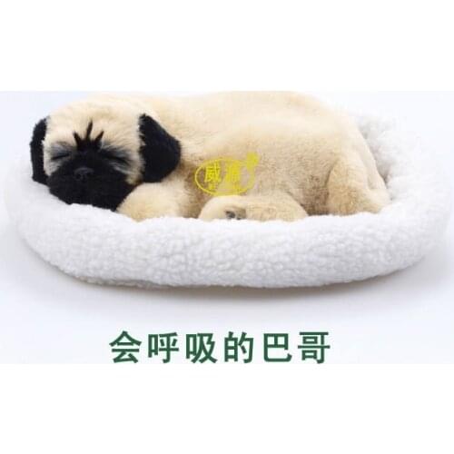 Pampered petz mate breathing dog Pug Clubcute toy sleeping emulational mini lifelike lively visual vivid