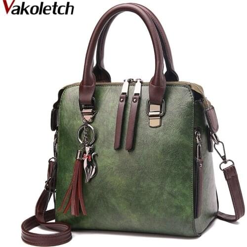 Women Messenger Bags TotesTassel Designer Crossbody Shoulder Bag Hand Bags Hot Sale Vintage PU Leather Ladies HandBags KL740