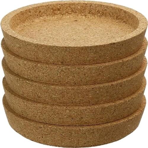 5pcs Natural Round Cork Cup Mat Coaster Tea Coffee Mug Drinks Holder Tableware Decor Durable Pad