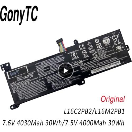 GONYTC L16C2PB2 L16L2PB1 Laptop Battery For Lenovo Ideapad 320-15IKB -15IAP -15AST -15ABR -14ABR 520-15IKBR 330-15ICN
