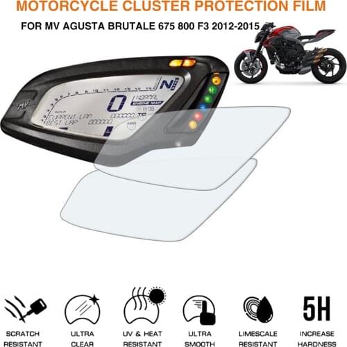 For MV Agusta Brutale 675 Brutale 800 F3 2012-2015 2014 Motorcycle Accessories Cluster Scratch Protection Film Screen Protector
