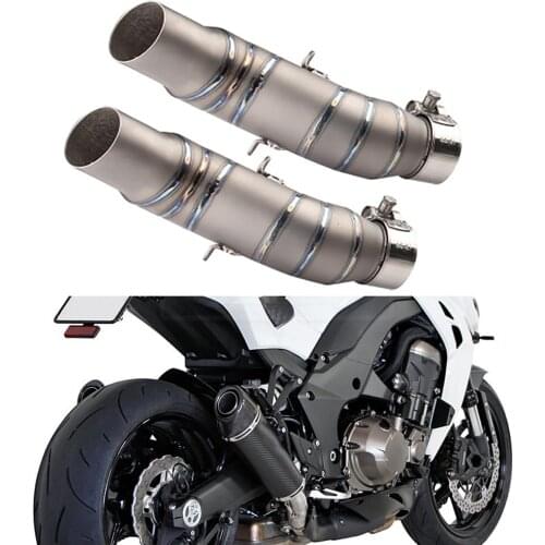 Motorcycle Exhaust Middle Link Pipe Accessories Connection System For Kawasaki Z1000 Z 1000 2010- 2019 Slip-on Free Shipping