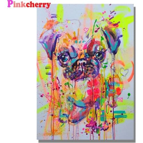 Diamond Mosaic cute french dog 5D Diy Diamond Embroidery Full square Round Drill Rhinestone Keep Watch Animal