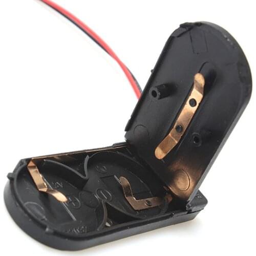 CR2032 Button Coin Cell Battery Socket Holder Case Cover With ON/OFF Switch 3V x2 6V battery Storage Box