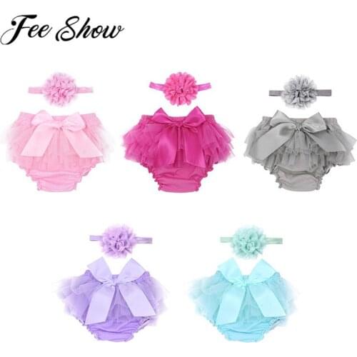 0-9 Months Infant Baby Girl Clothes First 1st Birthday Party Girls Clothes Photography Costume Kids Romper With A Headband Set