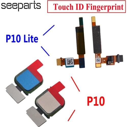 For Huwei P10 Lite Fingerprint Button Sensor Touch ID Home Button Flex Cable Replacement For Huawei P10 Plus Fingerprint Buttom