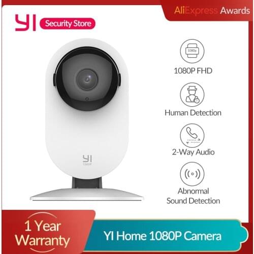 YI Home Camera 1080p AI Powered Baby Monitor FHD Human Detection Security Surveillance Night Vision Cloud International Version