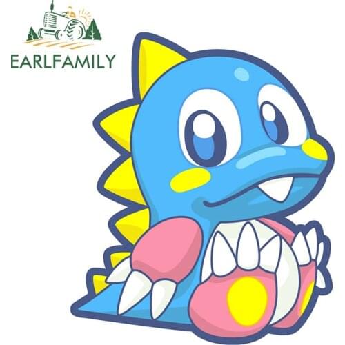 EARLFAMILY 13cm x 11.1cm Car Styling Decals for Bubble Bobble Vinyl Car Stickers Refrigerator Surfboard Scratch-Proof Decoration