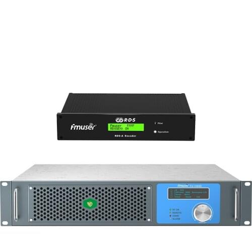 FMUSER FU-1000D 1KW 1000watts FM Transmitter for Church Radio Broadcast Station with RDS Encoder to Display Logo