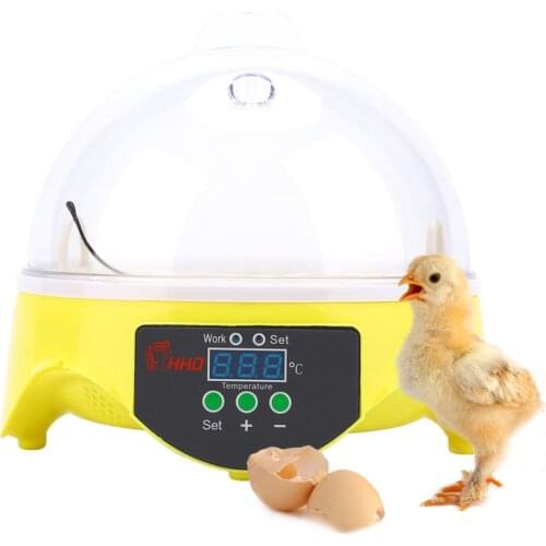 Mini 7 Eggs Digital Incubator Fully Auto Digital LED Turning Chicken Duck Hatcher Egg Incubator Hatcher Machine