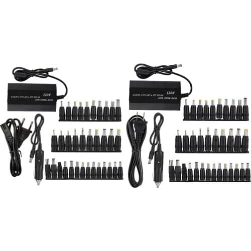 Quality Universal 120W 34 Tips Car Home Charger Power Supply Adapter for Laptop Notebook