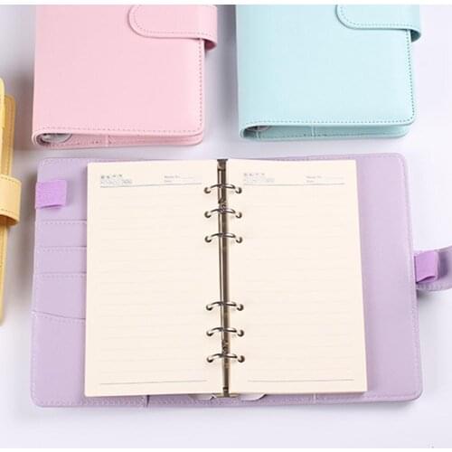 1Pcs A5 A6 Classic Loose Leaf Handbook Cover Diary Monthly Multifunctional Weekly Stationery Notebook Planner Cover O9T5
