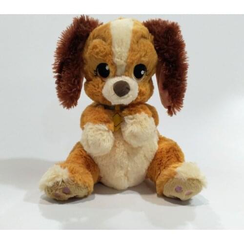 Lady and the Tramp Lady Dog Plush Toys Dolls Disney 23cm Lady Dog Stuffed Plush Toys Cartoon Kids Toys Birthday Present