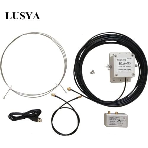 Lusya MLA-30 Ring Active Receiving Antenna Low Noise MW SW 100kHz - 30MHz30MHz For HAM Shortwave Radio Balcony Erection H3-003