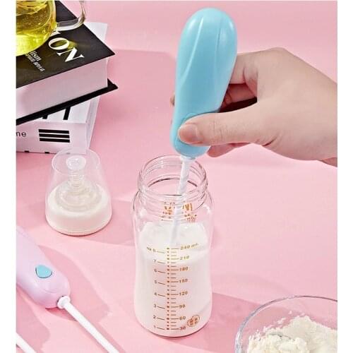 Mini Electric Milk Blender Lengthen Portable Blender Newborn Baby Coffee Beater Eggs Stirring Kitchen Coffee Whisk Too