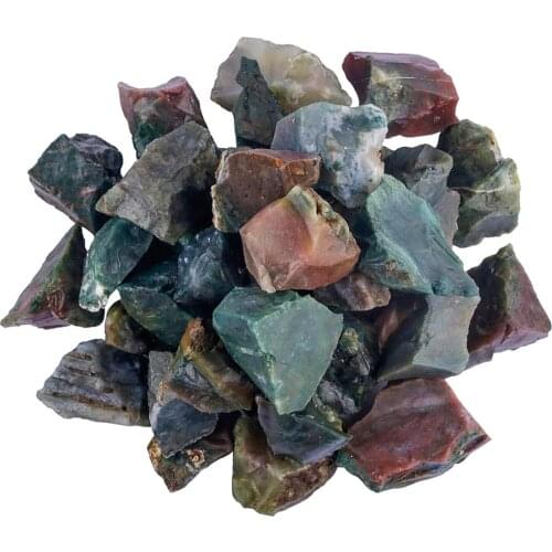 TUMBEELLUWA 1lb (460g) Natural Indian Agate Raw Rough Stones for Tumbling,Cabbing,Wire Wrapping,Lapidary,Healing Reiki Wicca