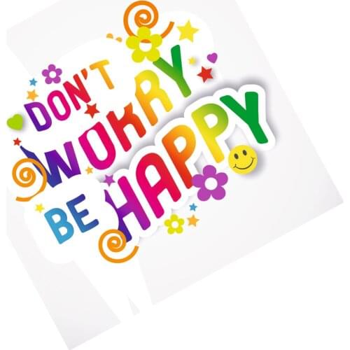 Don't worry, happy point car stickers cross country diesel vehicle motorcycle car accessories decoration car fun Decal PVC